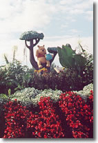 Winnie the Pooh Statue with floors in White River