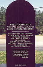 Monument Erected at Slave Cemetery